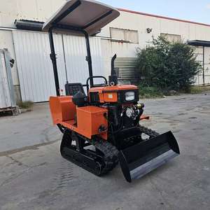 Micro-motoculteur à chenilles à deux roues motrices, facile à utiliser. Il peut creuser des fossés et travailler le sol. - Product Image 2