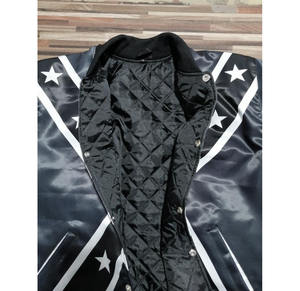 Vente en gros Blouson aviateur en satin personnalisé brodé Versity Blousons aviateur en satin de soie pour hommes Blouson de baseball en satin Versity - Product Image 4