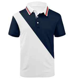 เสื้อโปโลระบายอากาศสำหรับผู้ชายเสื้อโปโลสีโลโก้และสไตล์สตรีทสูงออกแบบได้ตามต้องการจากโรงงานสำหรับฤดูร้อน - Product Image 1