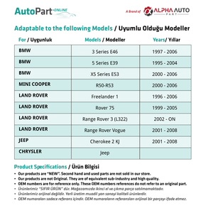 Kit de réparation de rétroviseur pliant droit pour BMW E46, E39, E53 (expédition depuis le fabricant turc) Code produit: MR2289 - Product Image 2