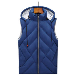 Chaleco acolchado para hombre unisex grueso acolchado sin mangas chaleco para hombre acolchado al aire libre logotipo personalizado estampado Chaleco de invierno acolchado - Product Image 1