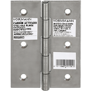 VORMANN Half-Width Stainless Steel Rolled Hinge 10502 50 mm Height 39 mm Width 1.0 mm Thickness for <b>File</b> Cabinets-20 Units Per - Product Image 3
