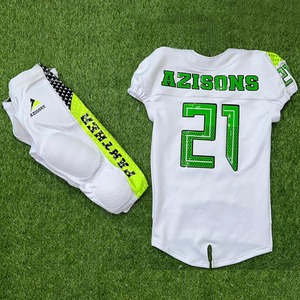 Shorts de football américain personnalisés pour hommes, uniformes d'équipe, fabrication OEM ODM, vente en gros directe d'usine, imprimés, respirants, grandes tailles - Product Image 2