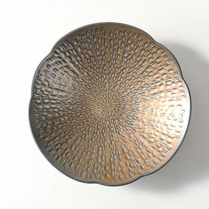 Platos populares de <span class=keywords><strong>Aliexpress</strong></span> para Ramen, evento de Hotel, diseño de manchas doradas, <span class=keywords><strong>vajilla</strong></span> apilable de cerámica, sombrero de bambú, cuenco de <span class=keywords><strong>vajilla</strong></span> - Product Image 3