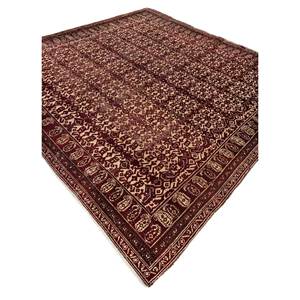 Alfombra Kiaan Grande de Lana Anudada a Mano, Diseño Geométrico Abstracto Rojo Naranja, Rectangular, para Entrada, Pasillo, 9x12 - Product Image 2