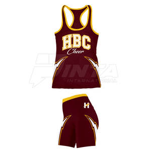 Trajes de porristas de bajo precio hechos en Pakistán Conjuntos de uniformes de tela suave - Product Image 5