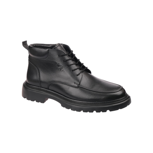 M1150 Mens Lace-up <b>Ankle</b> Boots Genuine Leather Warm Lining Slip Resistant Winter Casual Walking Footwear - Product Image 1