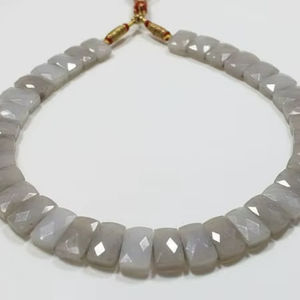 Collar de Cuentas Naturales de Primera Calidad, Piedras Preciosas Facetadas Sueltas, Joyería, Collar de Piedra Lunar, Collar Artesanal - Product Image 4