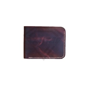 กระเป๋าสตางค์ใส่บัตรมีสไตล์สำหรับผู้ชายกระเป๋าสตางค์ทำมือวัสดุเนื้อนุ่ม RFID ลักษณะกระเป๋าสตางค์หนังยาวสั้น - Product Image 1