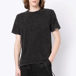 T-shirt délavé à l'acide, design streetwear moderne avec texture délavée, parfait pour les tenues décontractées, les looks tendance et l'usage quotidien. - Product Image 6