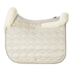 Selle de cheval Western à ajustement précis avec fourrure, design respirant en polyester pour la protection du cheval, performance équestre - Product Image 1