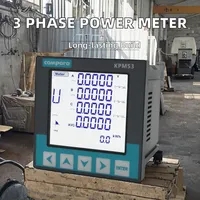 96*96 Modbus RS485 Digital Panel Meter Enregistreur de données Compteur d'énergie triphasé avec relais en option