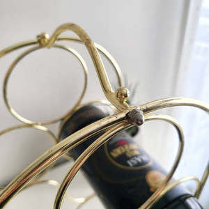 ชั้นวางไวน์ทองเหลืองวินเทจสุดหรูดีไซน์แบบกลางศตวรรษที่ทันสมัยเหมาะสำหรับการจัดเก็บและจัดแสดงอุปกรณ์ในบาร์ขายส่งจากอินเดีย - Product Image 2