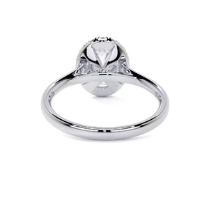 10k Yellow Gold, Rose Gold & <b>White</b> Gold Oval Cut Lab Grown Diamond Wedding Ring Oval Cut Diamond Engagement Ring Gift for Her - Product Image 3