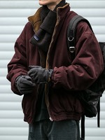 Veste d'hiver pour hommes en gros de qualité supérieure 100% Veste universitaire surdimensionnée en fourrure biologique Fabricant de veste Letterman OEM