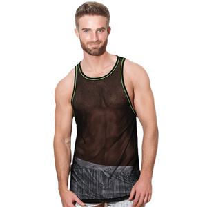 Bodybuilding <b>Stringer</b> Men Mesh Tank Top Gym Sleeveless T Shirt Fitness <b>Vest</b> Singlets Sportswear Workout 100% Cotton Quick Dry - Product Image 2