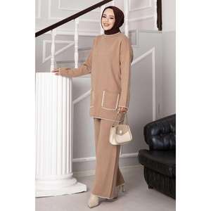 Shepherd Stitch Pocket Detailed Knit Juego de 2 piezas TEN - Product Image 2