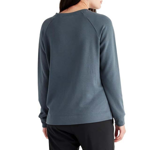 Sudadera con capucha larga bordada transpirable de talla grande para mujer, estilo casual oversize con cuello redondo, ropa de calle de otoño, venta al por mayor desde Pakistán - Product Image 2