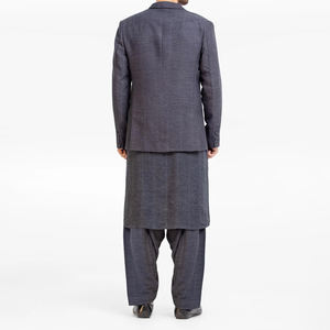 2026 nouvelle mode tendance Plaid décontracté Prince manteau mariage mince Blazer grande taille Shalwar Kameez manteau pour les manteaux de mariage - Product Image 2