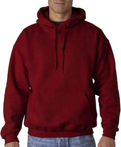 Vente en gros de sweats à capuche surdimensionnés en coton épais pour hommes impression bouffante de luxe personnalisée hiver sweats à capuche vierges teints unis - Product Image 3