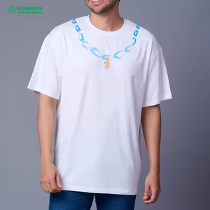 Camisetas Casuales para Hombre al por Mayor, 100% Algodón, Cuello Redondo, Corte Regular, Ecológicas, Antiarrugas, Transpirables, con Logotipo Impreso Digitalmente en la Parte Delantera - Product Image 4