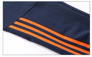 Pantalones de pierna ancha de algodón 100% informales para hombre OEM personalizables y duraderos con rayas de parche - Product Image 5