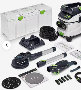 LISTO PARA ENVIAR: Lijadora Eléctrica para Paneles de Yeso FesTtool Planex 2.0, Paquete con Almohadilla de Lijado de Gancho y Bucle y Extractor de Polvo por Aspiración, 400W - Product Image 2