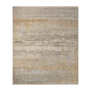 Tapis en laine afghane noué à la main Uvenuti, couleur ivoire, motif abstrait, rectangulaire, pour salon, tapis en jute pour adolescents, couloir - Product Image 1