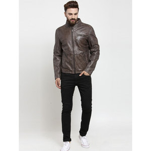 New Style Fashionable Leather <b>Jacket</b> for Men High Quality Genuine Soft Comfortable Fabric Men's Leather <b>Jacket</b> - Product Image 5