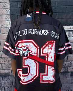 ชุดเสื้อเจอร์ซีย์อเมริกันฟุตบอลเยาวชนอเมริกันฟุตบอลสไตล์สตรีทพิมพ์ลายได้ตามต้องการชุดเสื้อเจอร์ซีย์ฟุตบอลอเมริกันผ้าฝ้ายและกางเกงขาสั้นระบายอากาศได้ดี - Product Image 3