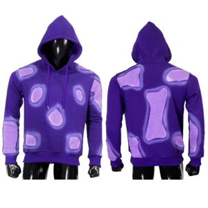 Ropa de calle con logotipo personalizado de alta calidad pesado 100% algodón Sun Faded Vintage Acid Wash parche personalizado trabajo bajo demanda sudaderas con capucha - Product Image 1