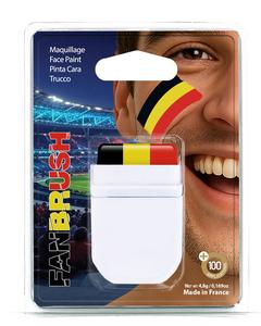 Pintura Facial al por Mayor para Aficionados al Fútbol de Bélgica 2026, Fabricada en Francia, 48 Naciones, Colores y Logotipos Personalizados - Product Image 1