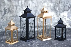 โคมไฟแขวนโลหะพร้อมหน้าต่างกระจกสำหรับร้านอาหารและโรงแรมจากผู้ผลิตในอินเดียเพื่อการส่งออกจำนวนมากในร่ม/กลางแจ้งที่หรูหรา - Product Image 3