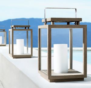 2023 élégante lanterne en bois de teck pour l'extérieur mariage de noël décor de maison et de bureau quantité en vrac de haute qualité pour hôtel Restaurant - Product Image 3