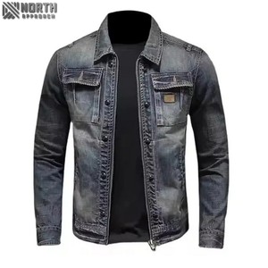 Veste en jean pour hommes, vestes en jean respirantes de haute qualité, designs d'hiver de rue tendance, vente à chaud - Product Image 5