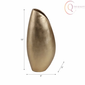 Elegante Florero de Metal para Mesa con Forma Refinada, Ideal para Mesas Decorativas, Estantes y Arreglos Florales - Product Image 4