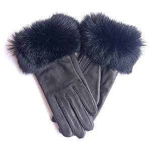 Custom Solid Color Winter Fashion Style Outdoor <b>lady</b> <b>Gloves</b> Full Finger Warm <b>Leather</b> Winter <b>Gloves</b> - Product Image 6