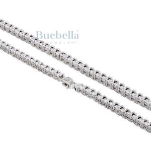 Hot Selling 925 <b>Silver</b> 14k Gold Plated 4mm Moissanite Diamond Icy Tennis Chain <b>for</b> <b>Men</b> & Women - Product Image 2