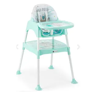 婴儿喂养高脚椅3合1最佳儿童桌椅廉价最佳销售2024趋势高脚椅EN标准多功能便携式