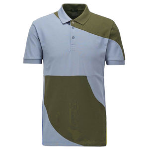 Polo personnalisé pour hommes Maillot à manches courtes en coton pour sport de golf à séchage rapide Chemises multicolores pour hommes Ensemble extérieur uni et décontracté - Product Image 5
