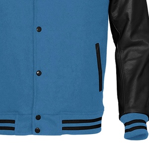 Chaquetas Varsity Letterman de Alta Calidad con Logotipos de Colegios Personalizados, Cuerpo de Lana Genuina y Mangas de Cuero para Invierno - Product Image 3