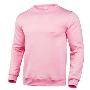 เสื้อสเวตเตอร์คอกลมผ้าฟลีซผ้าฝ้ายแบบเรียบปักโลโก้ตามสั่ง100% - Product Image 5