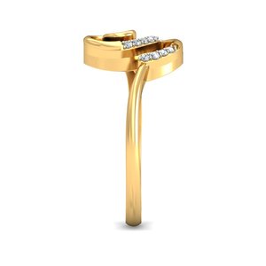 Ishi แหวนเพชร18K สีทองตกแต่งห้องแล็บ - Product Image 3