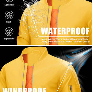 Veste Pour Hommes Vestes Pour Hommes Blouson Bomber De Style Fermeture Pour Hommes OEM Logo Personnalisé Fermeture Éclair Avant Manches Longues Poignets Élastiques - Product Image 5