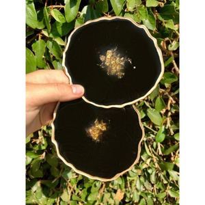 Posavasos de resina duraderos con base antideslizante para estabilidad en varias superficies Juego de 2 con calidad superior a muy buen precio - Product Image 1
