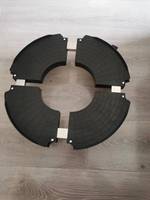 Support de plantes réglable de 38 à 50 cm, chariot à roulettes robuste pour plantes, avec roulettes pivotantes à 360 degrés, chariot à plantes pour jardin, pot de fleurs