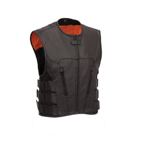 Chaleco de cuero transpirable owm de diseño premium marrón claro hecho a medida para hombre, Chaleco de cuero de estilo callejero hecho a medida para hombre marrón claro para hombre - Product Image 4