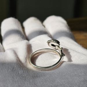 Larimar Silver Snake Anillo ajustable Joyería de plata ligera Bodas Fiestas Experto Ajuste Tecnología Venta al por mayor disponible - Product Image 5