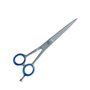 Ciseaux de coupe de cheveux de barbier professionnels finition au sable avec lames durables tranchantes ciseaux à cheveux Super coupés avec anneau en caoutchouc - Product Image 2