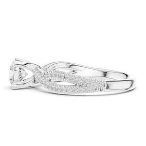 1.07 CT Round Brilliant Lab Diamond <b>Ring</b> for Women VVS-VS EF Clarity 18KT, 14KT, 10KT Gold & 925 Silver Moissanite - Product Image 6